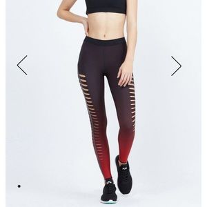 Ultracor x Bandier Silk Slash Leggings XS